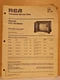 RCA Chassis CTC 40 Series File 1968 T20 Television Service Data Book