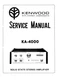 Service manual for Kenwood KA-4000