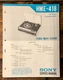Sony HME-418 Stereo  Service Manual *Original*