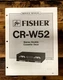 Fisher CR-W52 Cassette Deck  Service Manual *Original*
