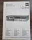 Dual C814 Cassette Service Manual - OEM