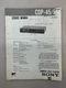 Sony CDP-45 50 Original Service Manual Free Shipping
