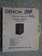 Denon dsw-1 service manual original repair book stereo speaker super woofer