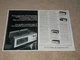 Luxman M-6000 Ultra Amplifier Ad, 2 pg, 1975, M-4000, T-310,L-100,C-1000 Preamp