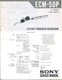 Sony Model ECM-50P Electret Condenser Microphone Service Manual
