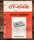Pioneer CT-4141E Cassette Service Manual *Original*