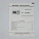 OEM Sharp Service Manual for Microwave Oven Model R-3W96 VTG Electronic Manual
