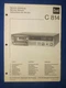 Dual C814 Cassette Service Manual Factory Original The Real Thing 