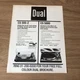 GRAM72 MAGAZINE ADVERT 11X8 DUAL CS 505-2 & CS 5000 TURNTABLES
