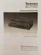 Technics SU-V450 Integrated Amplifier - Operating Instructions - USER MANUAL 