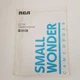 Vintage RCA Small Wonder CC 175 Camcorder Owner's Manual