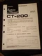 PIONEER CT-200 KUD Cassette Tape Deck Service Manual Original