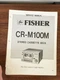Fisher CR-M100M Cassette Service Manual *Original*