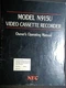 NEC N915U VCR Owners Manual Original