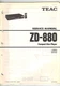 TEAC zd-880 service manual CD player compact disc original factory repair book