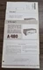 Teac A-480 Cassette Service Manual + Parts List - Original