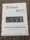 Vintage Mcintosh MR 77 Tuner Service Manual Information Original