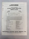 Vintage Mitsubishi Service Manual Model Number M-A04