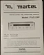 MARTEL FAX-150 Receiver Owners Manual with Schematic Original
