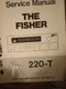 Fisher 220-T Service Manual AM-FM Stereo Receiver Original