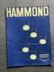 Vintage 1960s Hammond organ H-100 series USA Owner's Manual H170