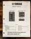 Yamaha CX-88 CJ-88 CV-88 Tuner / Cassette Service Manual *Original*