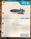 Sony TTS-81 Record Player / Turntable Service Manual *Original*