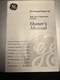 GE Full Size Camcorder CG684 Owner's Manual (1993)