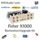 Fisher X1000 amp FULL restoration recap repair upgrade rebuild kit capacitor