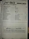 Roland Service Notes JW-50 orginal in good condition