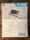 Sony PS-3300 Record Player / Turntable Service Manual *Original*