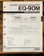 Yamaha EQ-90M Equalizer  Service Manual *Original*