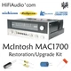 McIntosh MAC1700 receiver rebuild restoration Capacitor upgrade kit repair