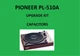 Turntable PIONEER PL-510A Repair KIT - all capacitors