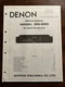 Denon Model DN-820 Mixing Pre Amplifier Preamp Service Manual Original Genuine