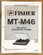 Fisher MT-M46 Record Player / Turntable Service Manual *Original*