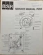 BSR P-278 P-282 P-283 DC AC Motor Rim Turntable Original Service Repair Manual