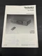 Technics Compact Disc Player SL-PG300 Operating Instructions
