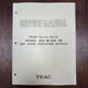 Vintage Teac Tascam DX-8 DX-16 DBX Noise Reduction Module Service Manual 