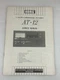 Korg AT-12 Auto Chromatic Tuner Service Manual Keio Circuit Diagram Parts List