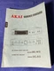 AKAI UC-W5 AMPLIFIER UC-A5 PREAMPLIFIER ORIGINAL SERVICE MANUAL SCHEMATIC M821x
