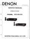 Original Denon DCD-910 / DCD-810 Service Manual