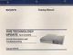 Sony VHS Tech Update SLV-575/676 Course VHS-02 Training Manual 82 pages