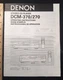 Denon DCM-370/ 270 CD Player Original Owners Manual Multi-Language dcm270 A16