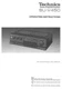 TECHNICS SU V 450 - AMPLIFIER - USER INSTRUCTIONS OWNER'S MANUAL - English
