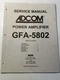ADCOM GFA-5802 Power Amplifier Amp Service Manual Original OEM Vintage
