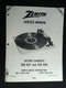 Zenith RC-3 169-407 169-408 Turntable Service Manual Record Changer