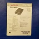 SONY TCS-2000 Service Manual Original Paper OEM Repair Guide - USA