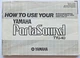 Yamaha TYU-40 Mini Keyboard Portasound Original Owner's Manual Booklet.