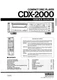 Service manual for Yamaha CDX-2000